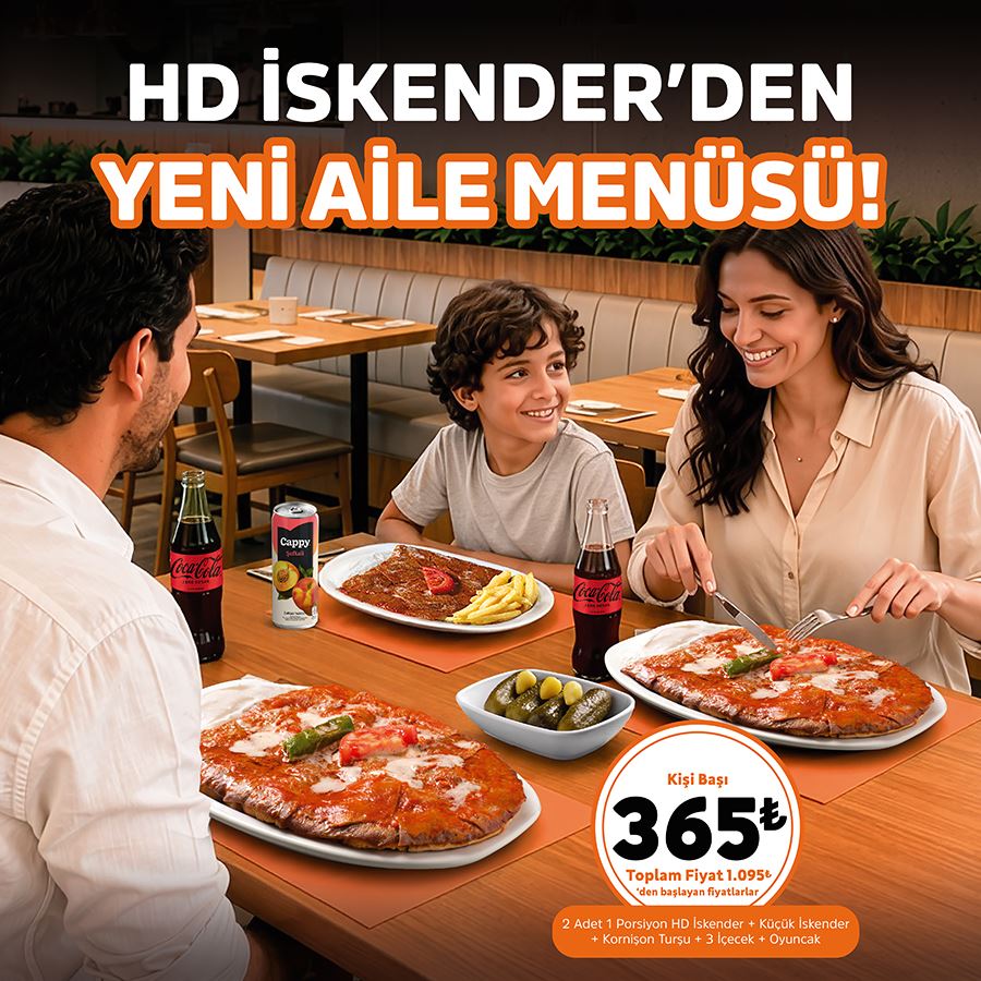 HD İSKENDER AİLE MENÜSÜ